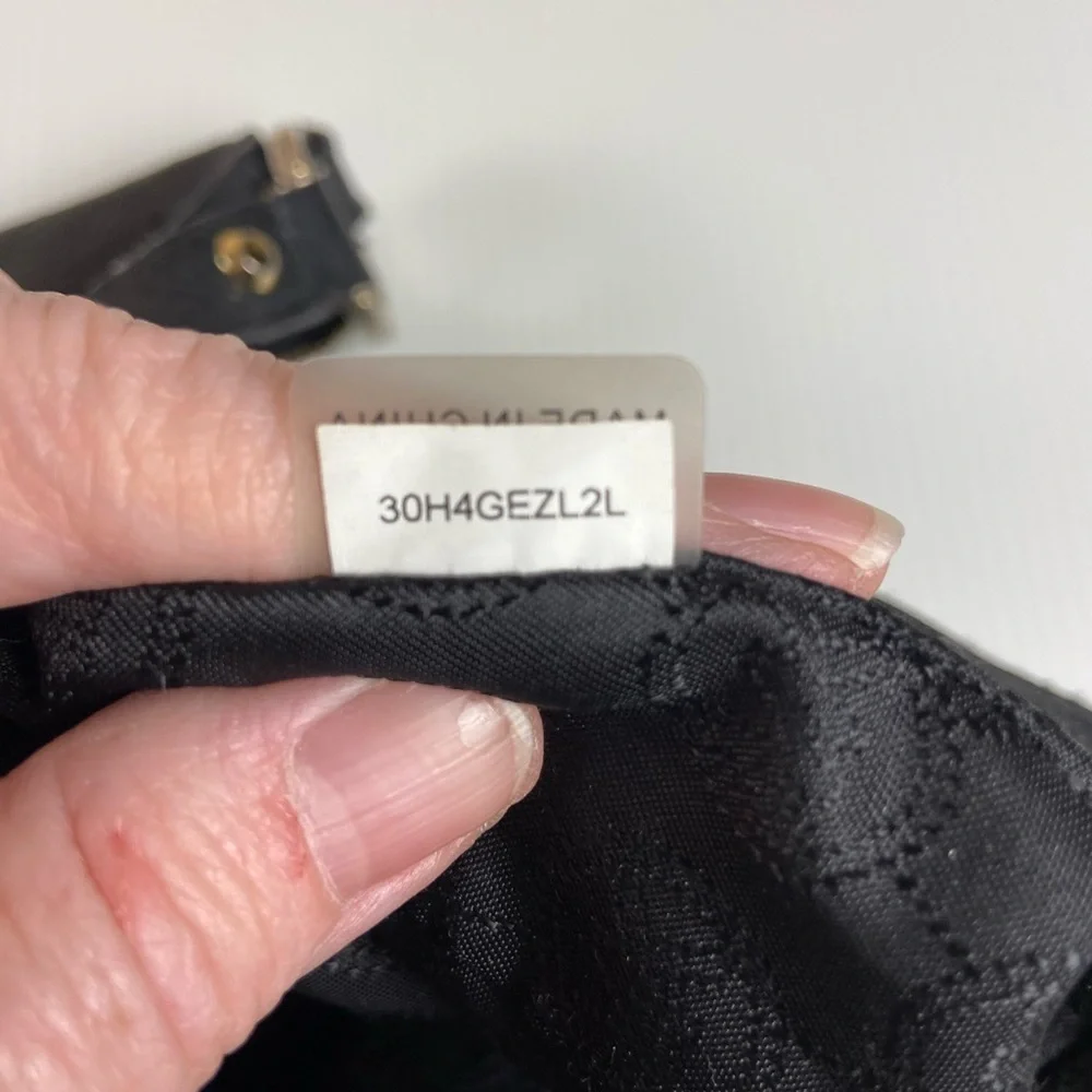 Michael Kors Pebbled Leather Hobo Shoulder Bag – Black
